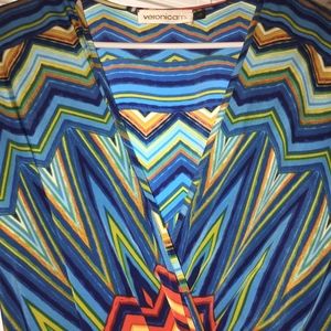 Veronicam Aztec Silky Dress